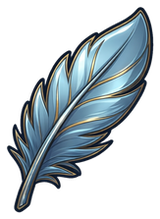 Feather charm