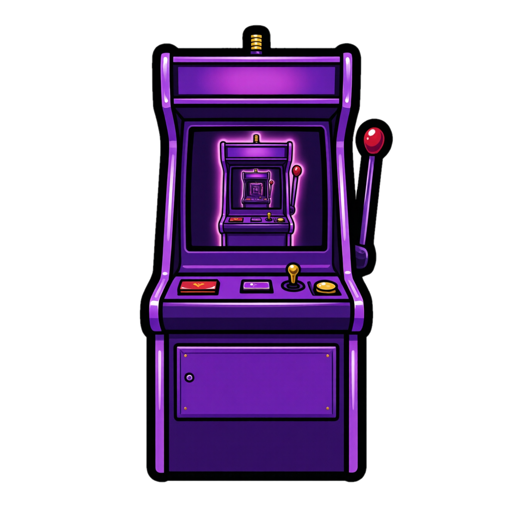 Fractal Jr. — a slot cabinet whose screen shows another slot cabinet, which shows another