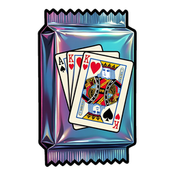 A booster pack of playing cards