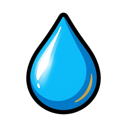Water droplet symbol